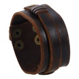 Leather Fashion Geometric bracelet  Vintage brown NHPK1894Vintage brownpicture3